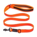 SOFTY Leine | Länge: 125-200cm | Breite: 3,3cm | Farbe: orange/schwarz